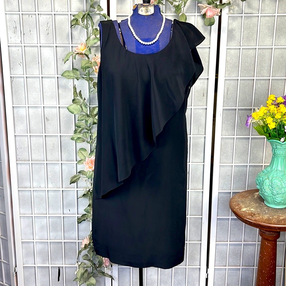 Chloe See By Silk Black Dress Sleeveless Size 2
